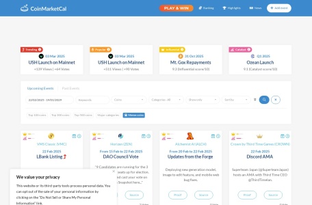 CoinMarketCal
