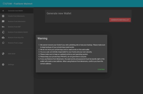Qtum Wallet (web)